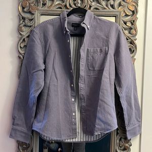 Club Monaco Medium Blue Thicker Cotton Button Down Shirt